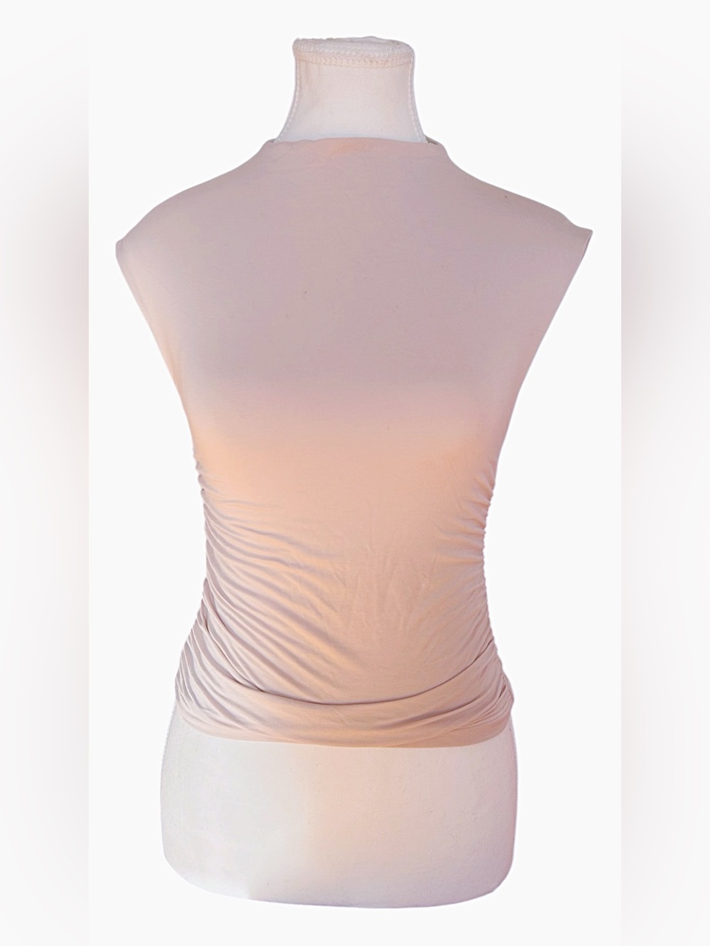 Abercrombie & Fitch Sleeveless Mock Neck Top - Light Pink size XXS